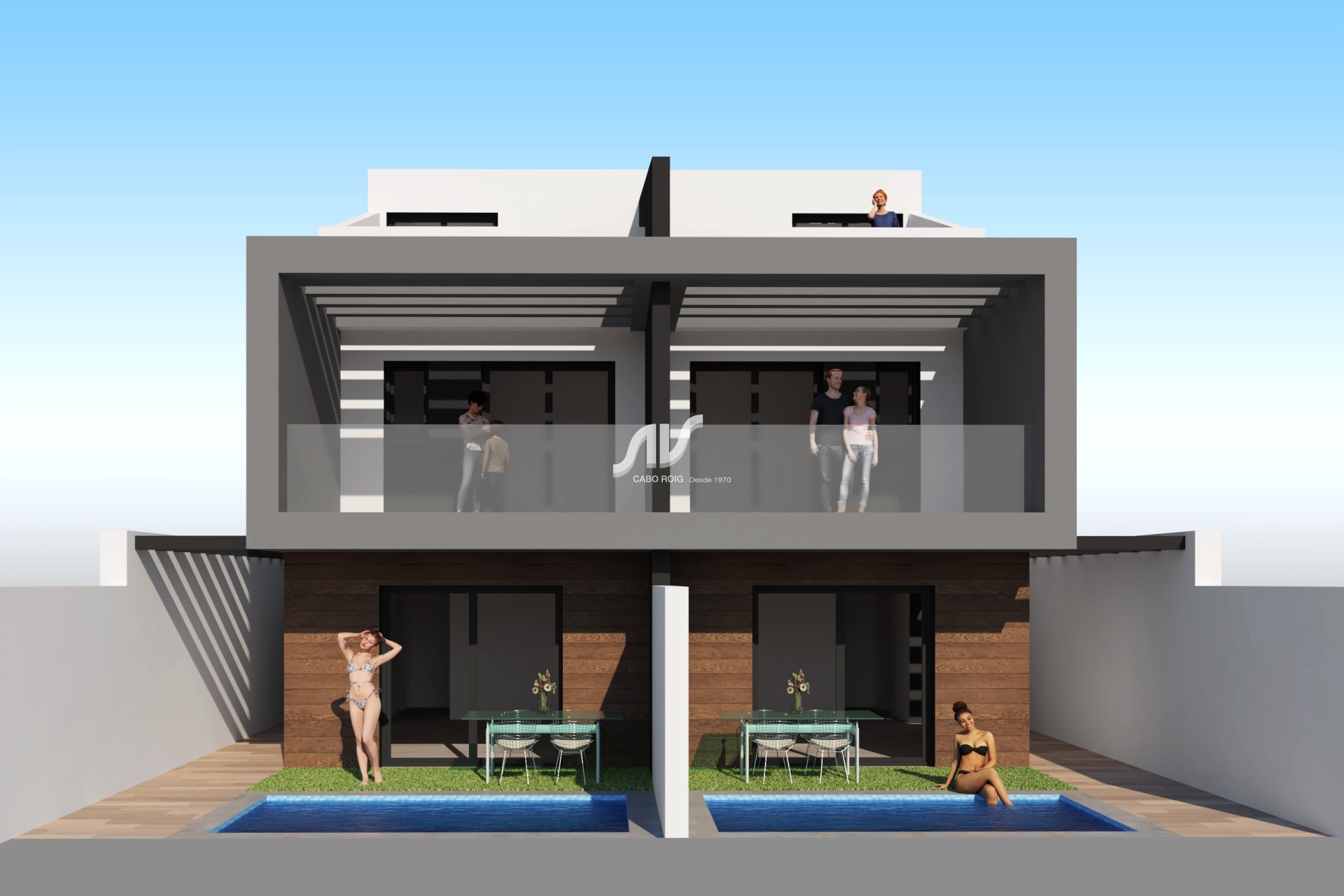 Neubau - Doppelhaushälfte - San Javier