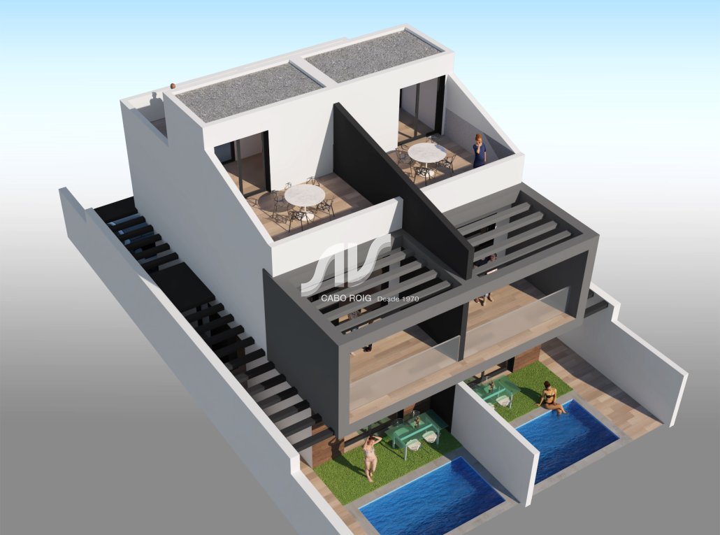 Neubau - Doppelhaushälfte - San Javier